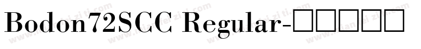 Bodon72SCC Regular字体转换